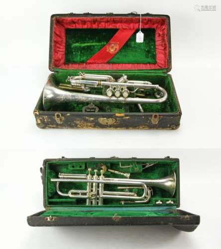 Two Frank Holton & Co. Horn Instruments