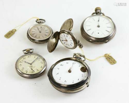 Sterling and Coin Silver Pocket Watches