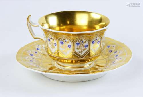 KPM Porcelain Cup and Saucer