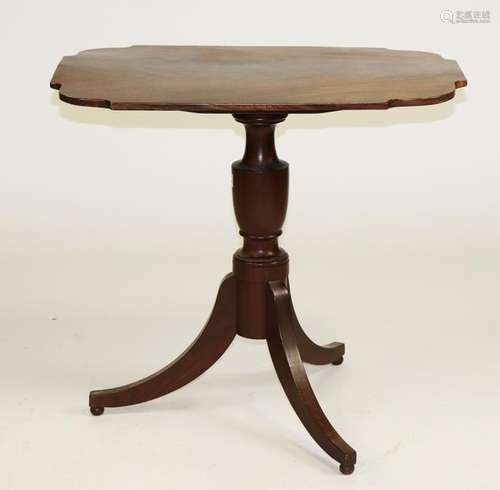 19th C Mahogany Tip Top Table