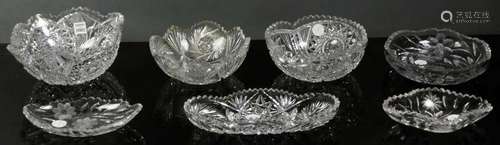 Collection of Cut Glass Bowls and Dishes