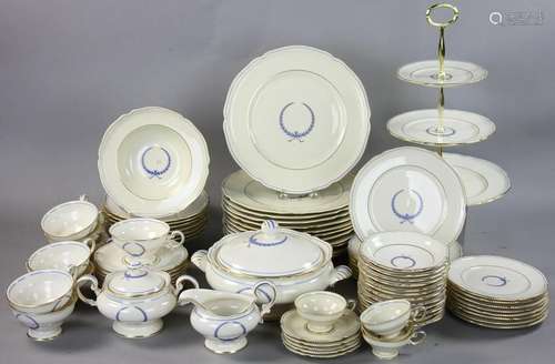 Set of Castleton Empire Blue Wreath China