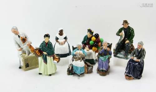 (8) Royal Doulton Character Figures