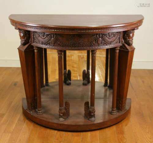 Classical Style Carved Mahogany Pier Table