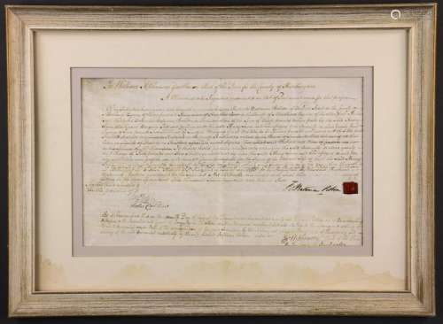 18thC Signed Document from Huntington County