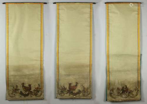 Antique Hand Painted Window Shades