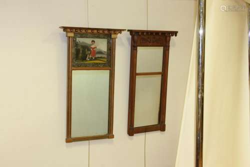 Pair of Antique Sheraton Mirrors