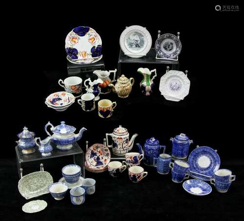 Collection of 19th C Pottery and China Miniatures