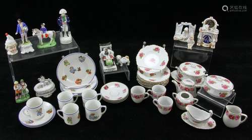 Collection of Vintage German China Miniatures