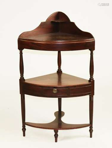 19th Century Mahogany Corner Stand