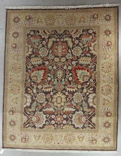 Semi Antique Indian Sultanabad Rug