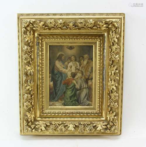 19thC Fancy Carved Gilt Gesso Frame