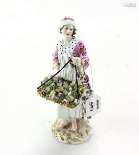 Meissen Porcelain Figure of Young Girl