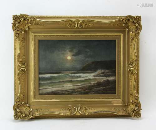 O.S. Morgan, Stoney Beach, Oil on Canvas