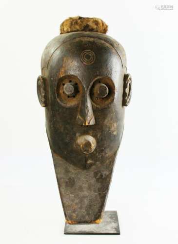 Antique African Mask on Iron Stand