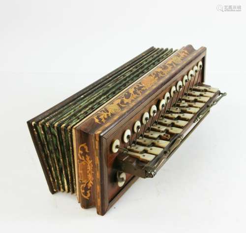 Old Mother-of-Pearl Inlaid Concertina