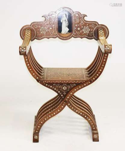Antique Middle Eastern Syrian Armchair
