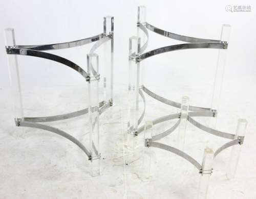 Set of Three Lucite Tables