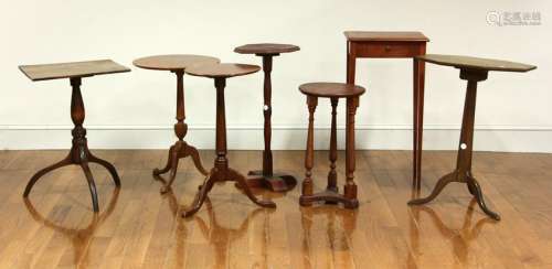 (7) Old Country Candlestands and Tables