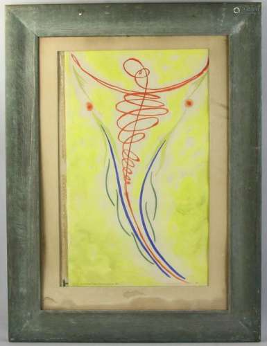 Signed Garabed Der Hohannesian Abstract Watercolor