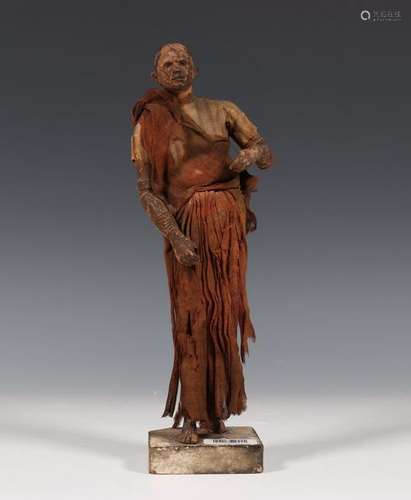 Italië, terracotta sculptuur van een Indiër, ca. 1…