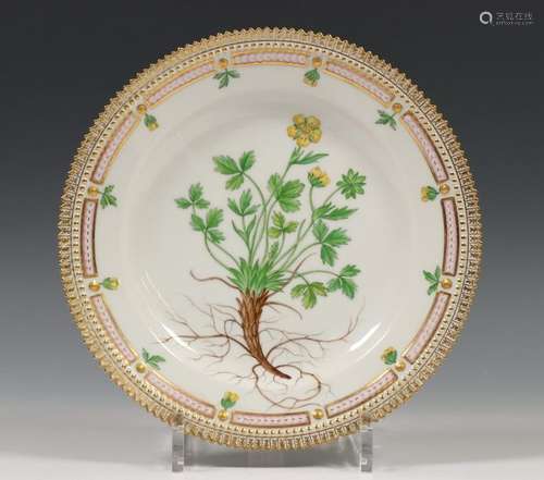 Royal Copenhagen, Flora Danica bord, ca. 1920met v…