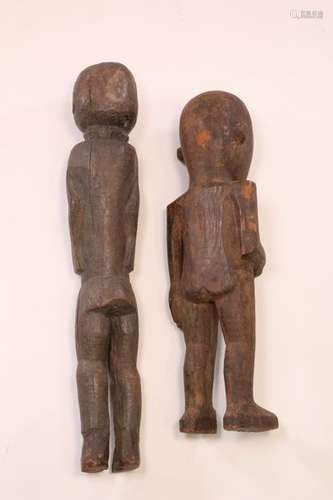 Nigeria, Tiv, wooden statue.Herewith wooden statue…