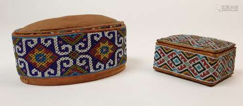 North America, Plains Indians, beaded pouch and Ke…