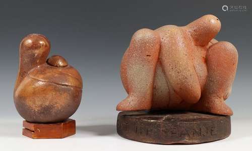 Leo Braat (1908 1982), twee keramiek sculpturen;'W…