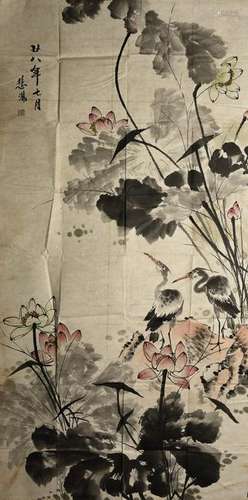 XU BEIHONG (1895-1953), FLOWER AND BIRD