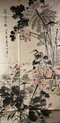 LI KERAN (1907-1989), FLOWER AND BIRD