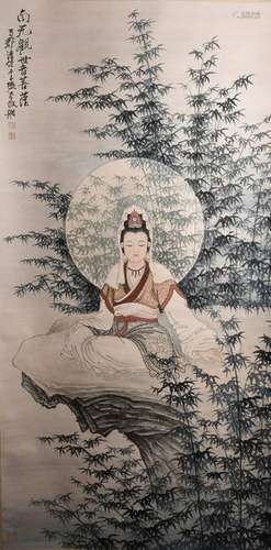 A CHINESE PAINTING OF BUDDHA