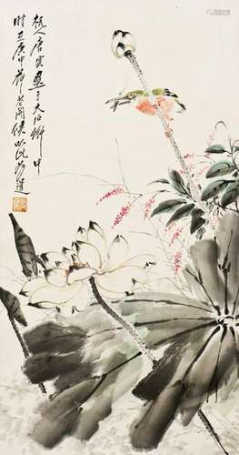 A CHINESE PAINTING OF PEACH