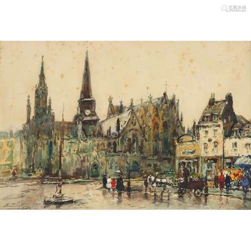 EUGÈNE VILLON (1879 1951) Roubaix Aquarelle sur pa…