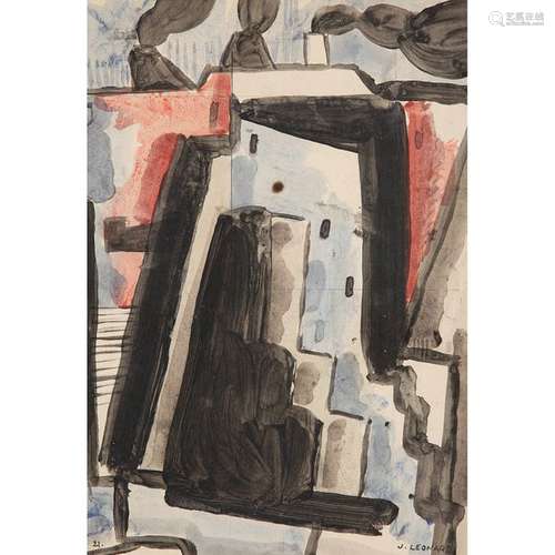 JOS LÉONARD (1892 1957) USINE, 1921 Aquarelle sur …