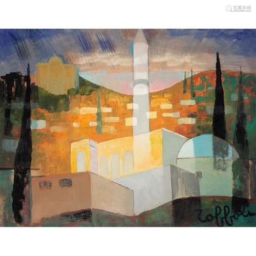 LOUIS Toffoli (1907 1999) Vue de Nazareth, 1942 Go…