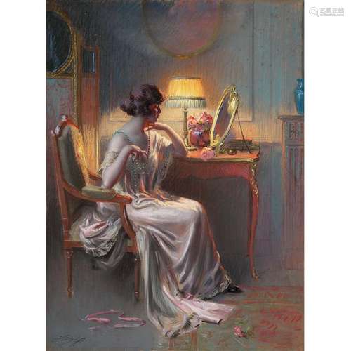 DELPHIN ENJOLRAS (1857 1945) LE COLLIER DE PERLES …