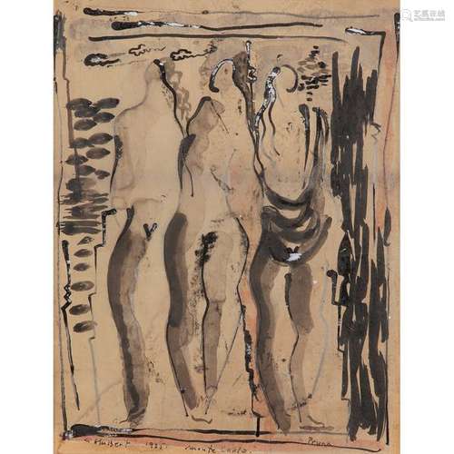 PEDRO PRUNA O'CERANS (1904 1977) LES TROIS GRACES,…