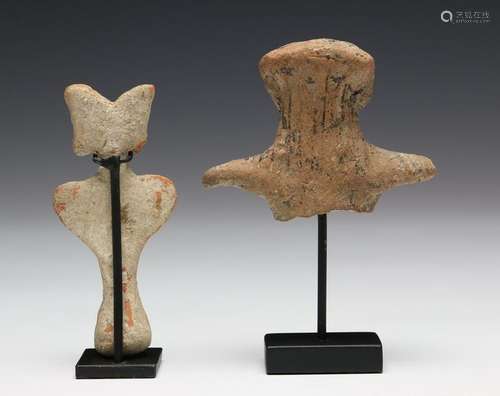 Syria, two terracotta idols, 3rd 2nd Mill BC,one b…