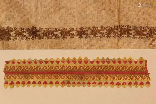 Peru, Chancay, open worked textile grave cloth and…