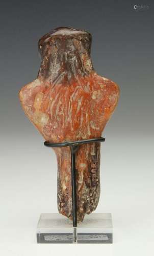 Near Eastern antique terracotta idol,in anthropomo…