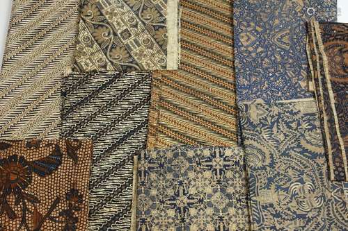 Collection of nine Javanese Batik.Three with paran…