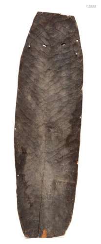 Middle Sepik, carved wooden and painted shield,Wit…