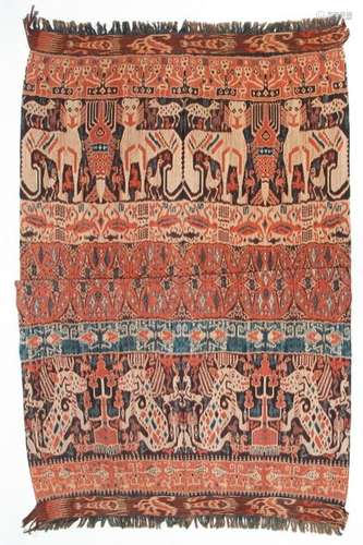 Indonesia, Sumba (Rende), 1960s Ikat,Pagi soré des…