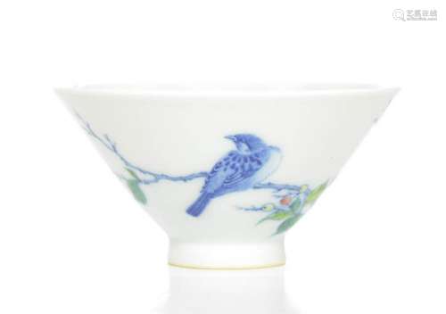 A Very Fine Chinese Doucai Cup