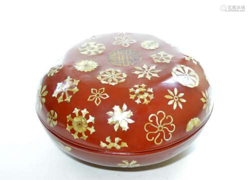 Chinese Fine Lacquered Inlaid Box