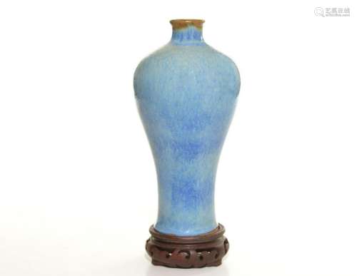 Chinese Flambe-Glazed Porcelain Vase