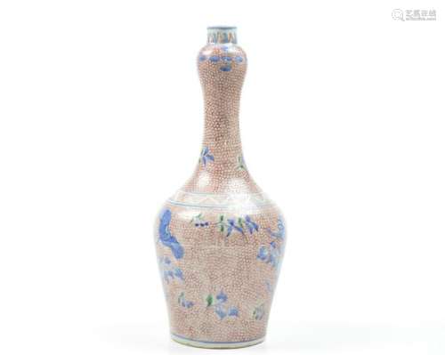 Rare Chinese Transitional Period Garlic-Mouth Vase