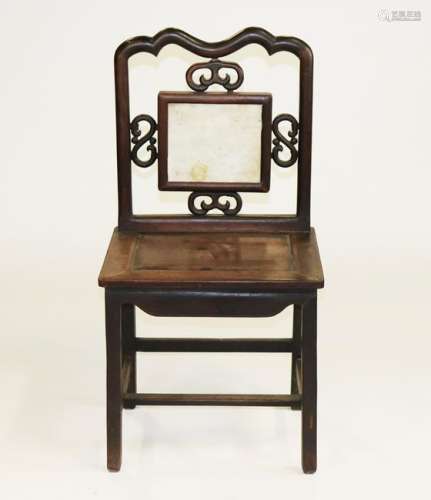 Asian Marble Back Chair