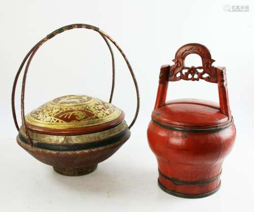 Two 19thC Chinese Market Boxes